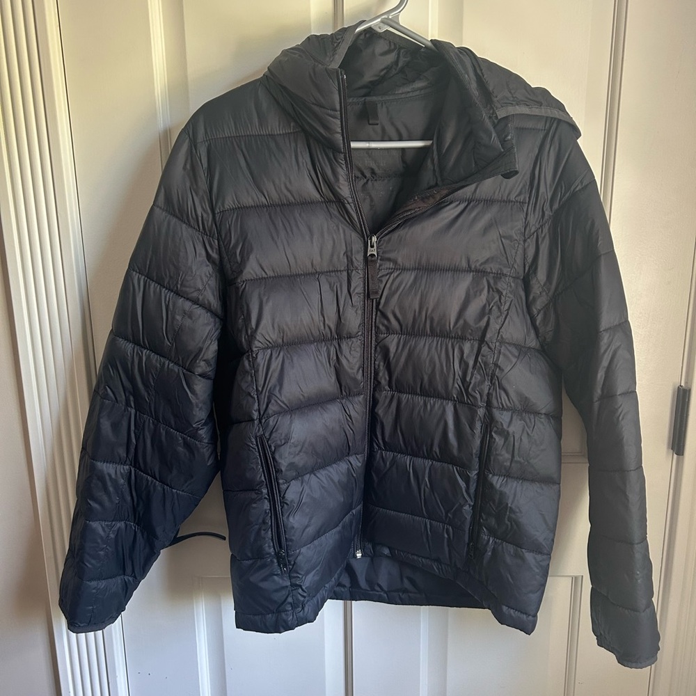 Abercrombie & Fitch Charcoal Puffer Jacket